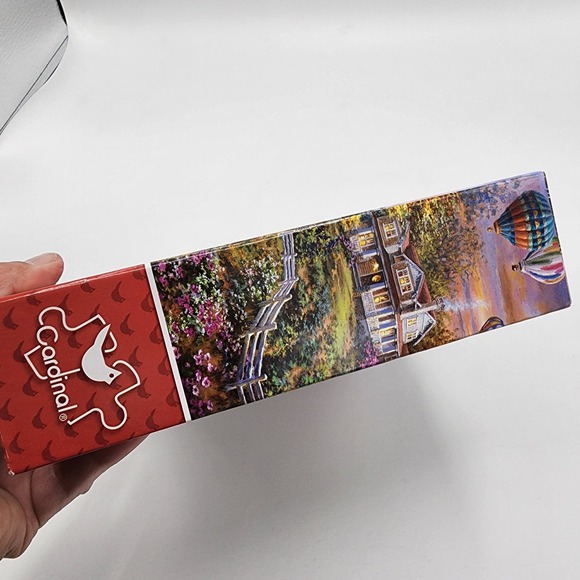 Cardinal 1000 piece new sealed hot air balloon lighthouse country scene puzzle - Picture 7 of 10